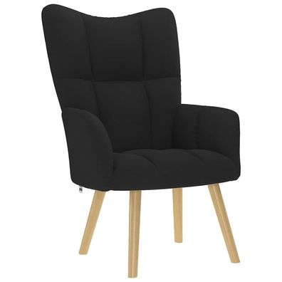 vidaXL Relaxsessel Schwarz Stoff