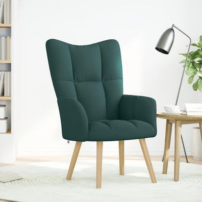 vidaXL Relaxsessel Dunkelgrün Stoff