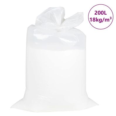 vidaXL Sitzsackfüllung EPS 200 L Weiß 18 kg/m³