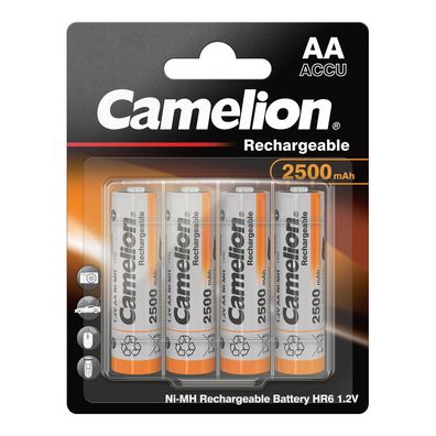 Camelion Akku Accu HR6 AA Mignon 2500mAh 1,2V inkl. Box 4er Blister