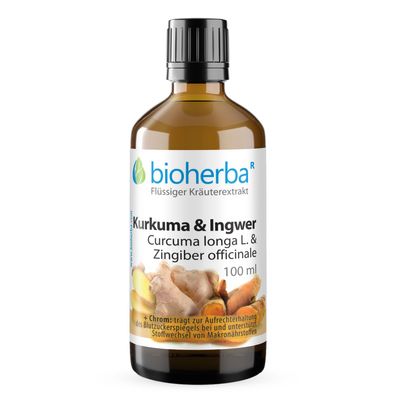 Bioherba Kurkuma & Ingwer Tropfen Tinktur