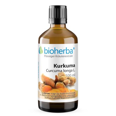 Bioherba Kurkuma Curcuma longa L. Tropfen Tinktur