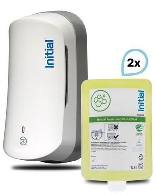 Initial Signature Sensor Seifenspender + Natural Fresh, 2 x 1 Liter