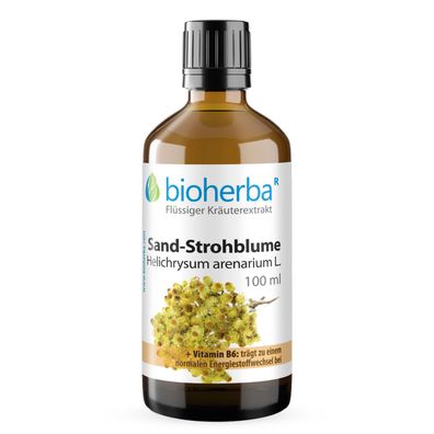 Bioherba Sand-Strohblume Helichrysum arenarium L. Tropfen Tinktur
