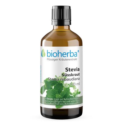 Bioherba Stevia Süsskraut Stevia rebaudiana Tropfen Tinktur