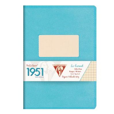 Clairefontaine 1951 Heft Leinen A5 192Bl lin türkis
