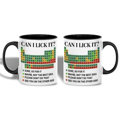 Funny Periodic Table Can I Lick It Science Coffee Chemistry Gift Tasse für Chemiker