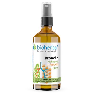 Bioherba Halsspray Broncho mit Propolis Extrakt