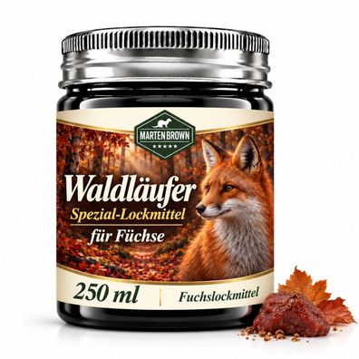 Martenbrown® Waldläufer Fuchslockmittel 250 ml, Spezial-Lockmittel für Füchse, Jagd