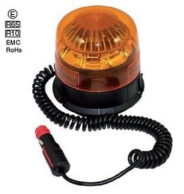LED Blitzleuchte, Rundumleuchte, 10-30Volt, 9Watt, IP68, Magnetbefestigung, top