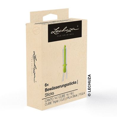 LECHUZA® Ersatzteil Zubehör CUBE 6er Set Bewässerungsstick (Inhalt: 6 Stück)