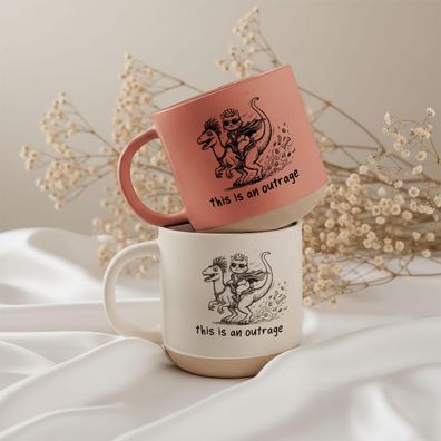 This Is An Outrage Tasse Dungeon Crawler Carl LitRPG Weihnachtsgeschenk Buchliebhaber