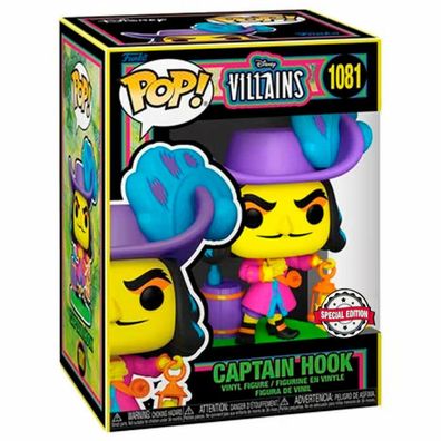 Funko POP-Figur Disney Villains Hook Black Light Exklusiv