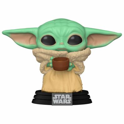 Funko POP Figur Star Wars Mandalorian Das Kind mit Becher