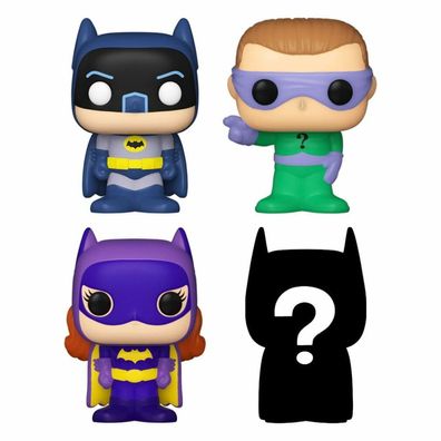 Funko DC Bitty POP! Vinyl Figuren 4er-Pack Batman Adam West 2,5 cm