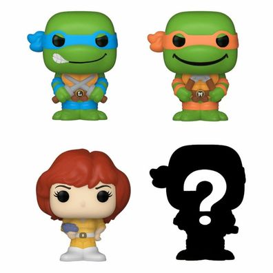Funko Teenage Mutant Ninja Turtles Bitty POP! Vinyl Figuren 4er-Pack Leonardo 2,5 cm