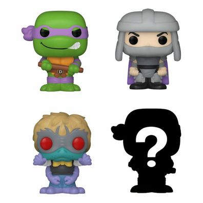 Funko Teenage Mutant Ninja Turtles Bitty POP! Vinyl Figuren 4er-Pack Donatello 2,5 cm
