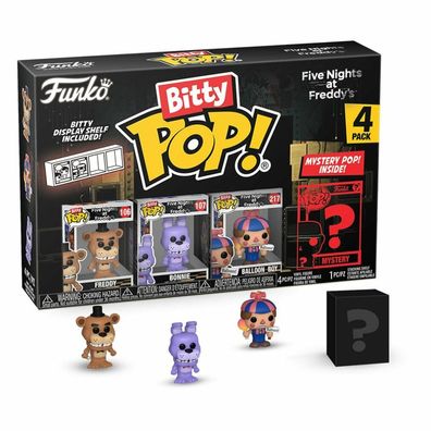 Funko Five Nights at Freddy's Bitty POP! Vinyl Figuren 4er-Pack Freddy 2,5 cm