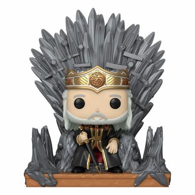 Funko House of the Dragon POP! Deluxe Vinyl Figur Viserys on Throne 9 cm