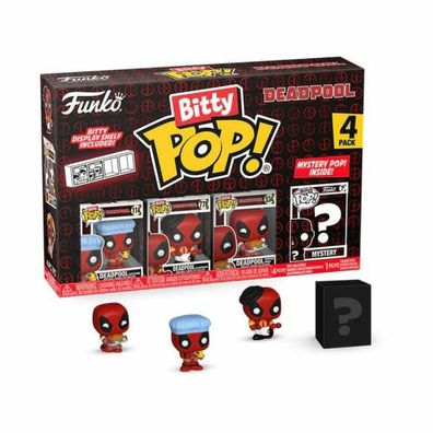 Funko Blister 4 Figuren Bitty POP Marvel Deadpool Bathtime