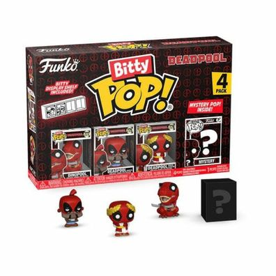 Funko Deadpool Bitty POP! Vinyl Figuren 4er-Pack Dinopool 2,5 cm