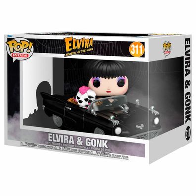 Funko POP Figur Rides Deluxe Elvira Herrin der Finsternis Elvira & Gonk