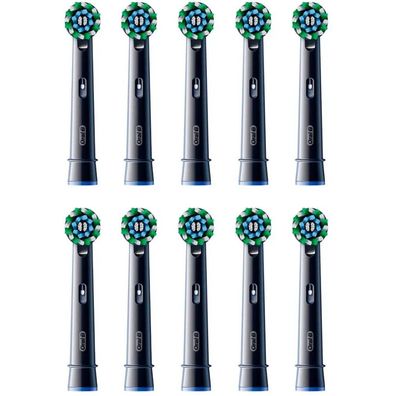 Oral-B Pro Cross Action Aufsteckbürsten 10er-Pack (schwarz)