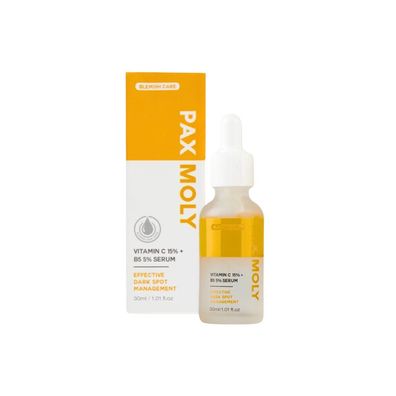 PaxMoly 15% Vitamin C + 5% B5, aufhellend/feucht. spend., Tag&Nacht, Serum 30ml