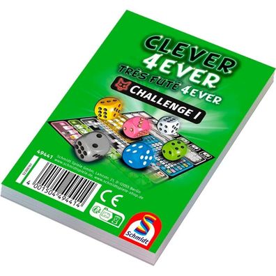 Schmidt Spiele Clever 4ever - Challenge, Zusatzblock, Spielblock (75 Blatt)