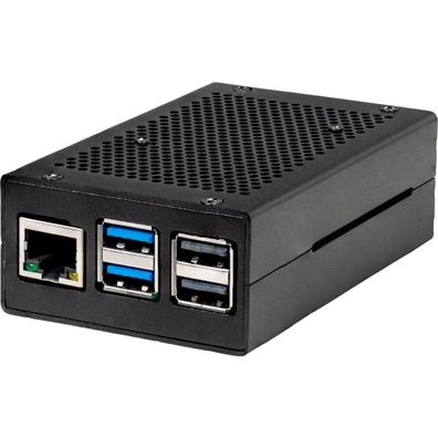 Aluminiumgehäuse für Raspberry Pi 5 (Schwarz)