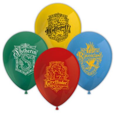 Harry Potter Hogwarts Houses Luftballon, 8 Stk