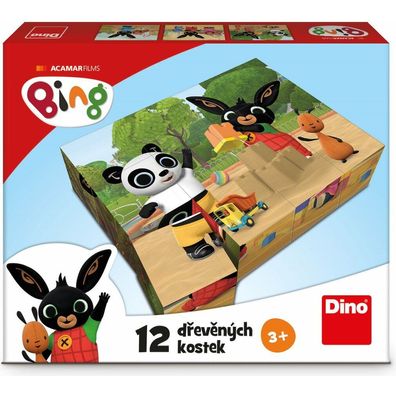 DINO Bing Bilderwürfel, 12 Würfel
