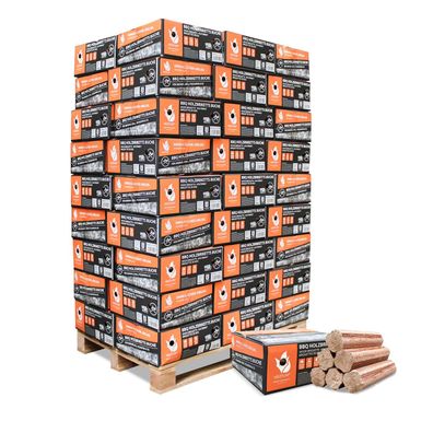 Heizfuxx BBQ-Buchenholzbriketts 18kg x 54 Gebinde 972kg Palette