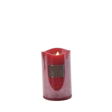 LED Kerze, statische Flamme, rot, 12cm, 2222088 1 St