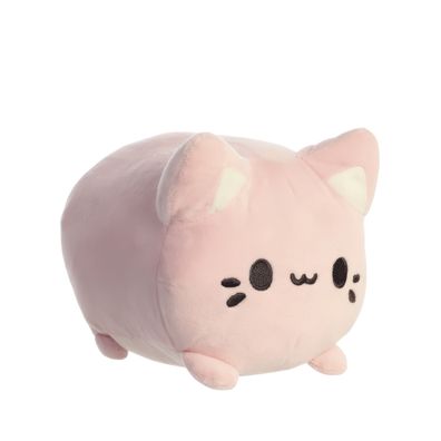Aurora, 14273, Tasty Peach Strawberry Meowchi, 18cm, Eco-Friendly Plüschtier, Pink