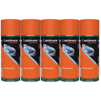 5x BERNER Wonderclean Premium 0.4 LTR Reinigung Versiegelung Pflege Autopflege