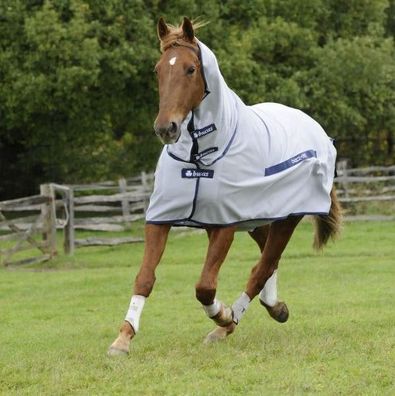 Bucas Buzz-Off Full Neck PONY - silver