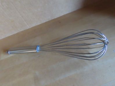 Schneebesen Edelstahl Schlagbesen ca. 28,5 cm mit Griff und Öse