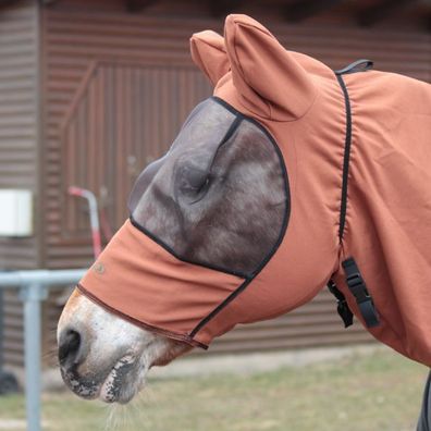 Boett Fliegenmaske Sweet Itch Hood - chestnut (Gr. 140-170)