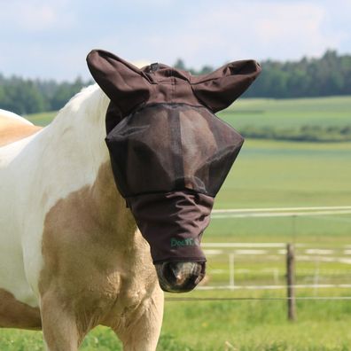 Boett Fliegenmaske Sweet Itch Hood - dark brown (Gr. 125-135)