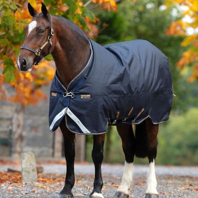 Horseware Amigo Bravo 12 XL Original Turnout Medium 250g - Navy/Navy & Gold