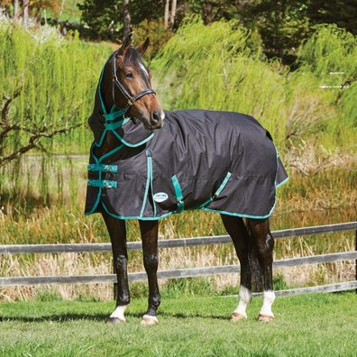 Weatherbeeta Green-Tec 900D Detach-A-Neck Medium 220g - black/bottle green