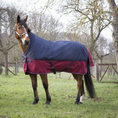 Equithème Tyrex 1200D 0g with High Neck - marineblau/bordeaux