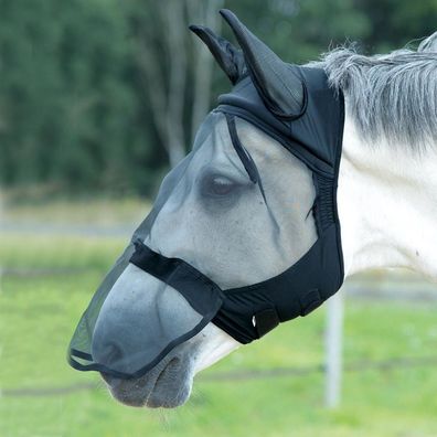 Busse Fliegenmaske FLY Buckler PLUS II - schwarz