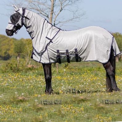 QHP Fliegendecke mit Hals und Haube Big neck