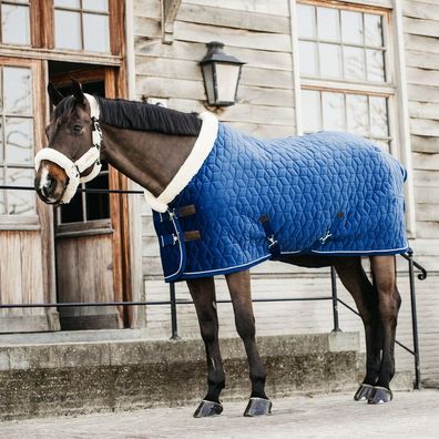 Kentucky Horsewear Turnierdecke Samt 160g - Marine