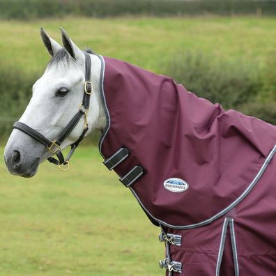 Weatherbeeta Comfitec Plus Dynamic II Halsteil Medium 220g - maroon/grey/white