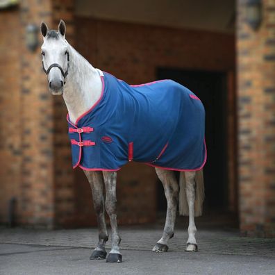 Weatherbeeta Fleece Cooler Standard - blueberry/pink