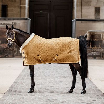Kentucky Horsewear Turnierdecke Samt 160g - Senfgelb