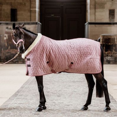 Kentucky Horsewear Turnierdecke Samt 160g Tiny - Alt Rosa